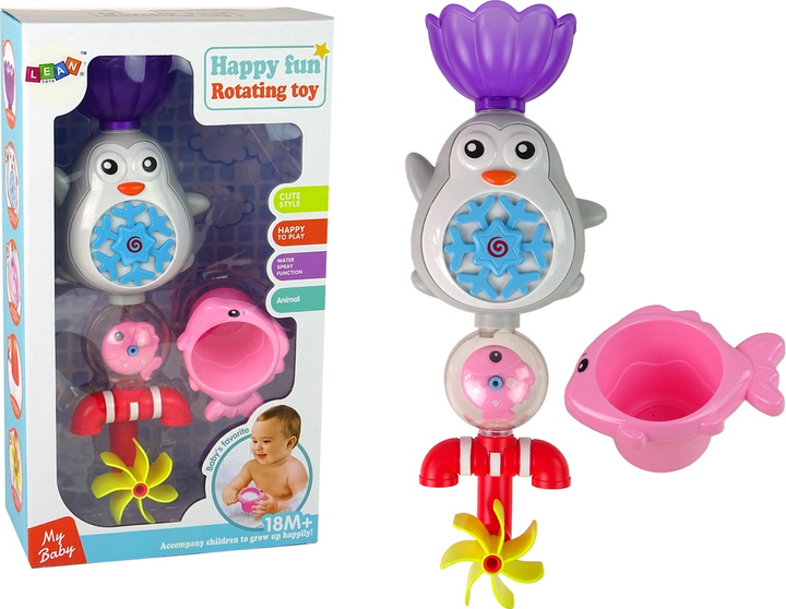 Zabawka do kąpieli LEAN Toys Pingwinek 15203 (5905515355889) - obraz 2