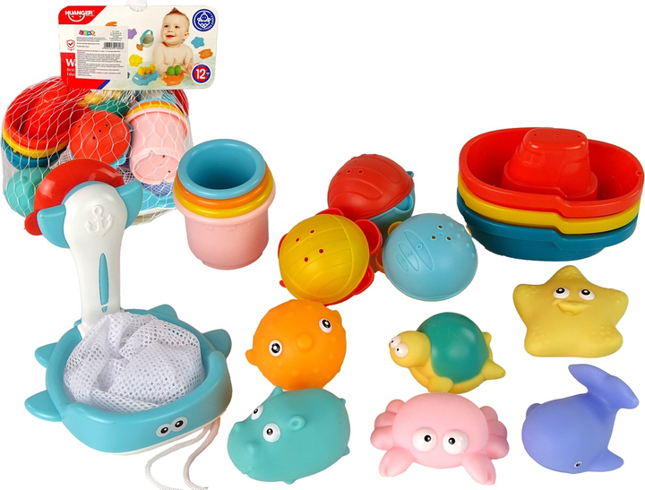Zestaw do kąpieli LEAN Toys 17 elementów 13381 (5905323216068) - obraz 2