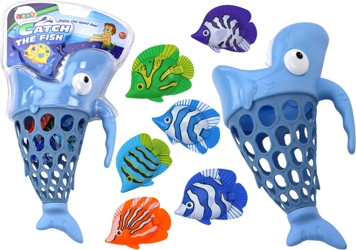 Іграшка для купання LEAN Toys Акула для риболовлі Синя 17893 (5905991007432) - зображення 2