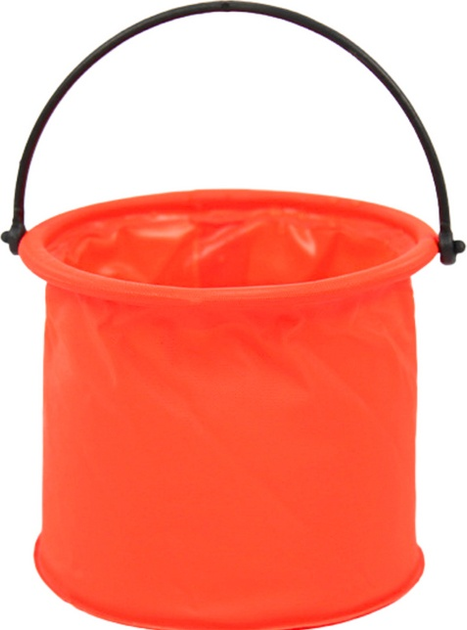 Wiaderko LEAN Toys składane Pomarańczowe 20209 (5905991023944) - obraz 1