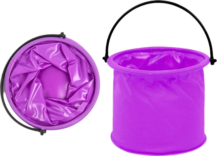 Wiaderko LEAN Toys składane Fioletowe 20210 (5905991023951) - obraz 2