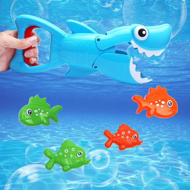Gra kąpielowa LEAN Toys Rekin Łowca rybek Niebieski 20478 (5905991027652) - obraz 6
