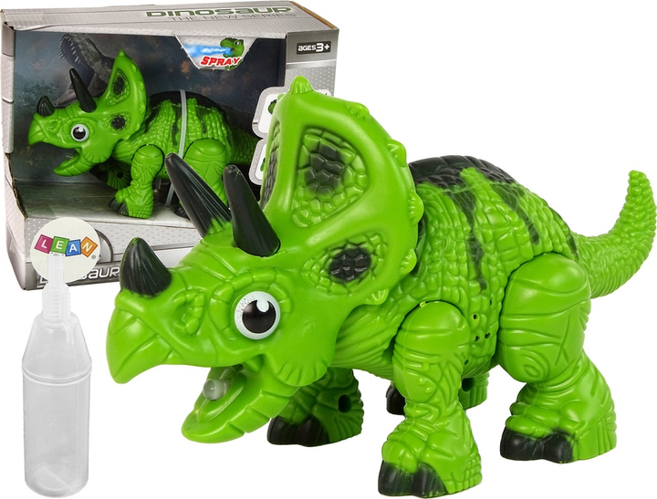 Динозавр LEAN Toys Трицератопс на батарейках Зелений 15165 (5905515355490) - зображення 2