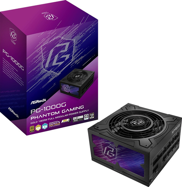 Zasilacz ASRock Phantom Gaming PG-1000G 1000W Black (90-UXP100-GFEAAB) - obraz 7