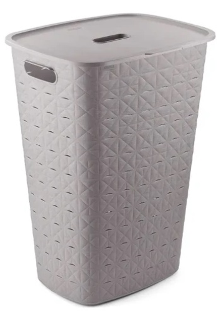 Kosz na bieliznę Curver Softex 56 l Beżowy (3253924848099) - obraz 1