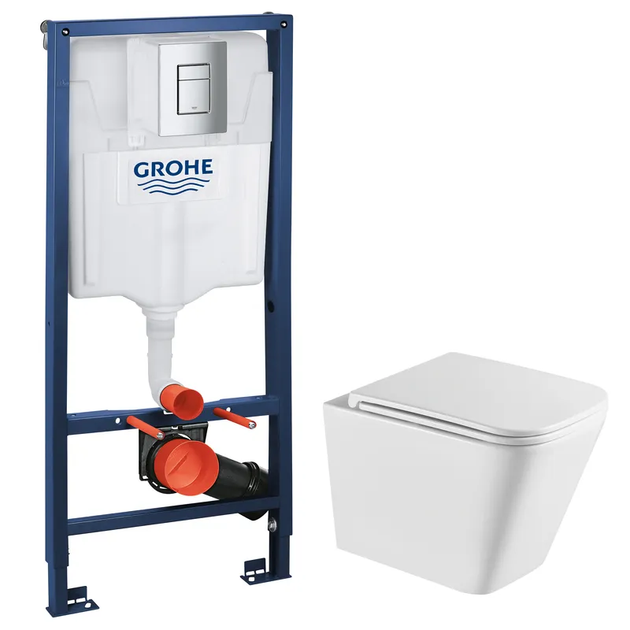 Комплект Grohe Set Унітаз QUADRO-0301-R + Інсталяція Grohe Rapid SL 38772001 (38772001QUADRO0301R) - Фото 1 Комплект Grohe Set Унітаз QUADRO-0301-R + Інсталяція Grohe Rapid SL 38772001 (38772001QUADRO0301R) - изображение 1