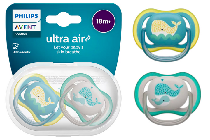 Smoczek ortodontyczny Philips AVENT Ultra Air 18m+ 2 szt SCF349/24 (8720689026383) - obraz 7