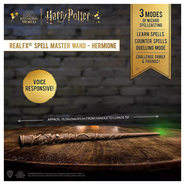Różdżka magiczna Wow! Stuff Wizarding World Real FX Harry Potter Hermiona 41 cm (5055394025202) - obraz 6