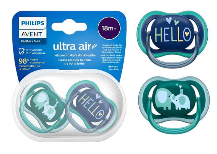 Smoczek ortodontyczny Philips AVENT Ultra Air 18m+ 2 szt SCF349/18 (8720689017091) - obraz 6