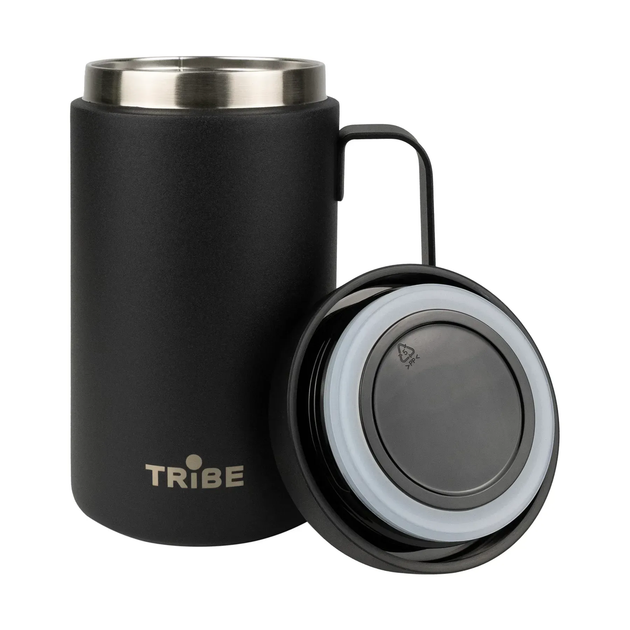 Чашка-термос туристична Tribe Adventure Mug 450 мл T-FA-0032, black (T-FA-0032-black) - изображение 2