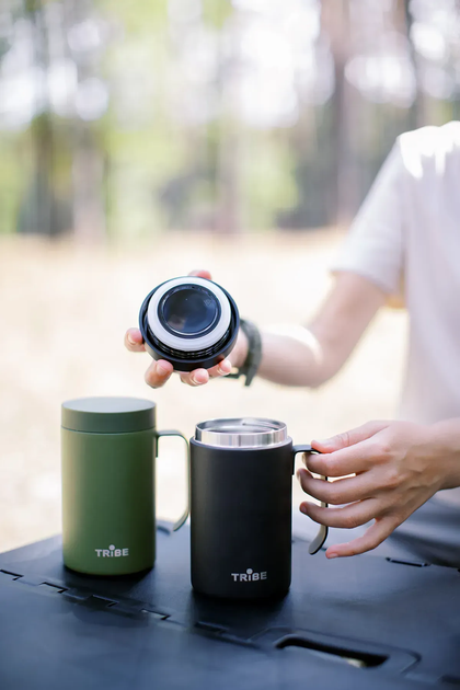 Чашка-термос Tribe Adventure Mug 450 мл T-FA-0032, olive (T-FA-0032-olive) - зображення 4