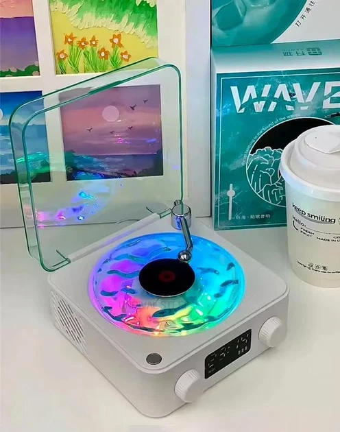 Ночник Vinyl Waves Player в стиле ретро-проигрывателя - изображение 4