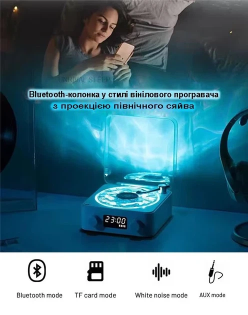 Ночник Vinyl Waves Player в стиле ретро-проигрывателя - изображение 5