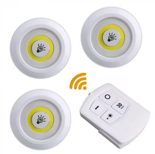 Комплект LED светильников с пультом и таймером LED (3 светильника) - изображение 2