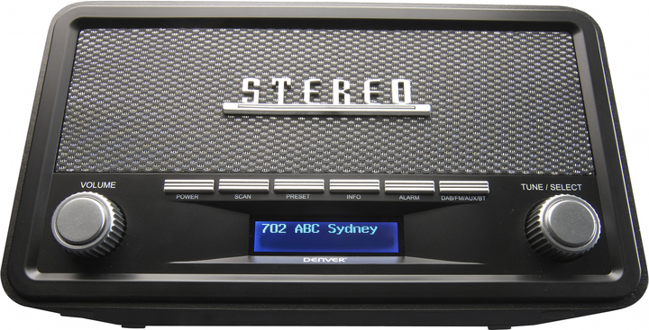 Odbiornik radiowy Denver DAB-18 Darkgrey (5706751042867) - obraz 4