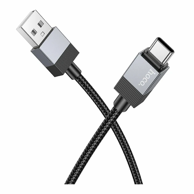 Зарядний кабель Hoco X110 Type-C 3A Black - Фото 2 Зарядний кабель Hoco X110 Type-C 3A Black - изображение 2
