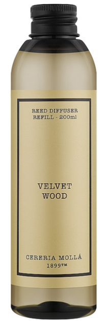 Zapas do dyfuzora Cereria Molla Velvet Wood 200 ml (8424405013502) - obraz 1