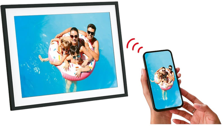 Cyfrowa ramka na zdjęcia AgfaPhoto WiFi Frameo (3760265543793) - obraz 3