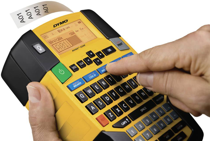 Drukarka etykiet Dymo Rhino 4200 Yellow (S0955990) - obraz 3