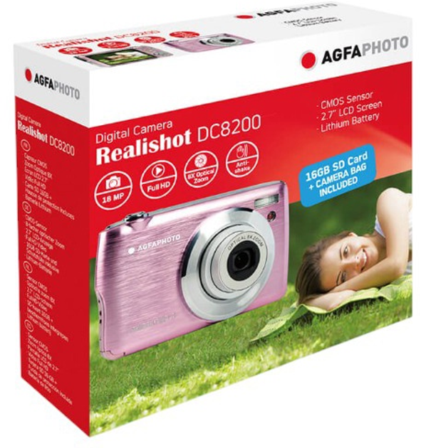 Aparat fotograficzny AgfaPhoto Realishot DC8200 Pink (3760265541997) - obraz 4