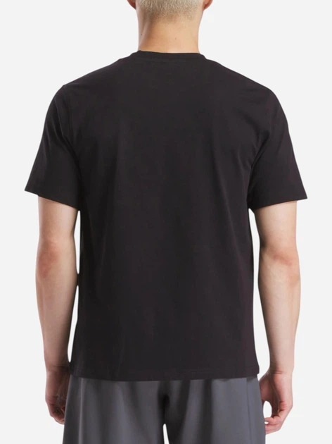 Футболка бавовняна довга чоловіча Reebok Cody Small Logo Crew Neck S 100240910 2XL Чорна (1200175470823) - зображення 2