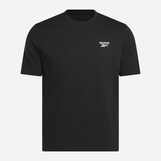 Футболка бавовняна довга чоловіча Reebok Cody Small Logo Crew Neck S 100240910 L Чорна (1200175470786) - зображення 4