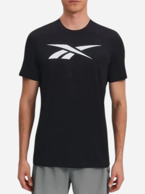 Футболка спортивна довга чоловіча Reebok Jimmy Vector Standar 100242102 L Чорна (1200175851325) - зображення 1