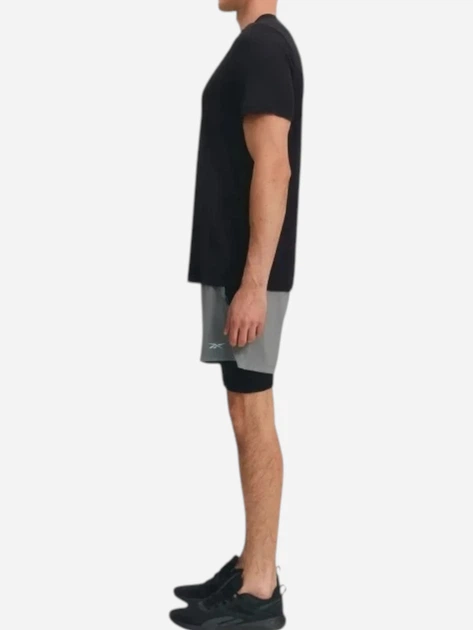 Футболка спортивна довга чоловіча Reebok Jimmy Vector Standar 100242102 L Чорна (1200175851325) - зображення 3