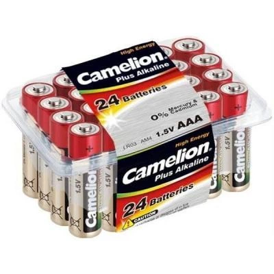 Батарейка Camelion AAA Plus Alkaline LR03 * 24 - Фото 1 Батарейка Camelion AAA Plus Alkaline LR03 * 24 - зображення 1