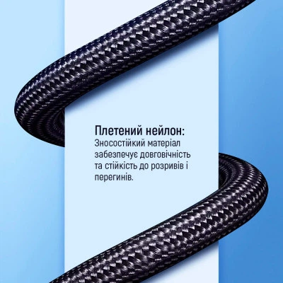 Дата USB-C кабель USB-C 1.0m USB3.2 (20Gbps 4K PD100W) Gen2 5А black ColorWay - Фото 3 Дата USB-C кабель USB-C 1.0m USB3.2 (20Gbps 4K PD100W) Gen2 5А black ColorWay - зображення 3