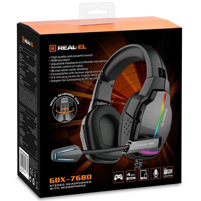 Наушники REAL-EL GDX-7680 Black - изображение 5