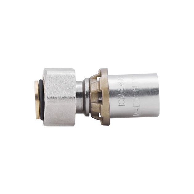 Переходник пресс Icma 16х1/2" ВР с накидой гайкой №415 - изображение 3