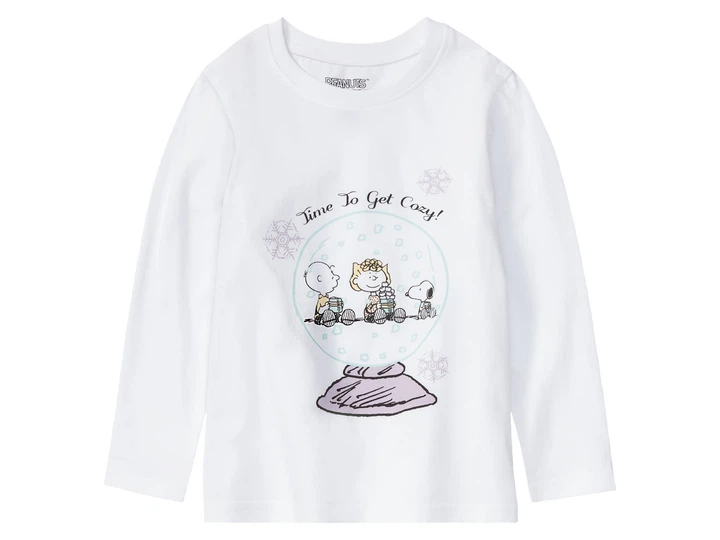 Пижама (лонгслив и штаны) для девочки Disney Snoopy 392154 134-140 см (8-10 years) Комбинированный - изображение 2