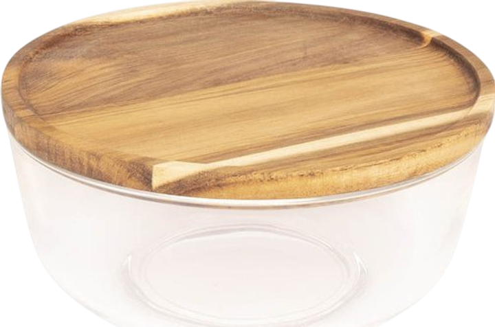 Миска Scandinavian Home скляна з кришкою 18 см (7350007713872) - зображення 1