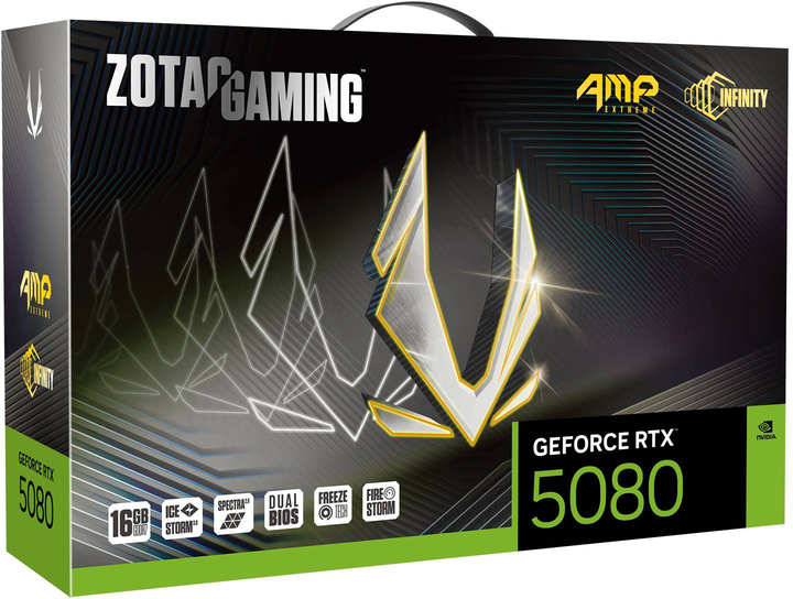 Karta graficzna Zotac PCI-Ex GeForce RTX 5080 AMP Extreme INFINITY 16GB GDDR7 (256bit) (2670/30000) (HDMI, 3 x DisplayPort) (ZT-B50800B-10P) - obraz 7