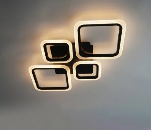 Світильник світлодіодний стельовий LUMINARIA OVAL 80W 4S RC 725/423 BLACK 220V IP20 з пультом ДУ - Фото 2 Світильник світлодіодний стельовий LUMINARIA OVAL 80W 4S RC 725/423 BLACK 220V IP20 з пультом ДУ - зображення 2