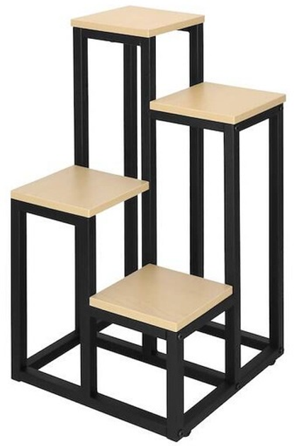 Підставка для квітів Springos металева Бежева 34 x 34 x 67.5 см (5907719491066) - зображення 2