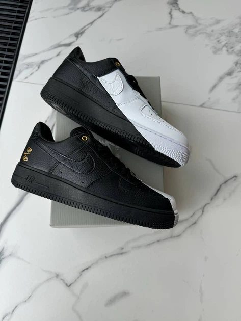 Чоловічі кросівки чорно-білі Air Force 1 Anniversary Edition 40 - зображення 3