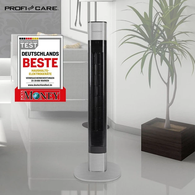 Вентилятор колонний ProfiCare Tower Fan 105 см, 50 Вт з тихою роботою та пультом ДК (PC-TVL 3068) - Фото 6 Вентилятор колонний ProfiCare Tower Fan 105 см, 50 Вт з тихою роботою та пультом ДК (PC-TVL 3068) - зображення 6