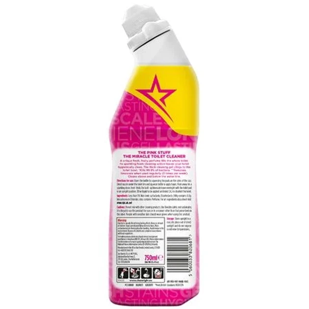 Средство для мытья туалета The Pink Stuff Toilet Cleaner 750 мл - изображение 2