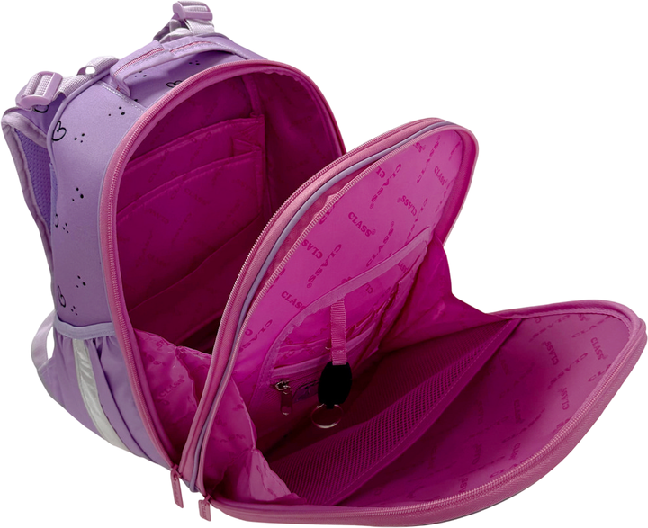 Рюкзак Class SchoolCase Mini Cool Kitten 2 отделения 35х27х16 см Фиолетовый (8591662025019) - изображение 6
