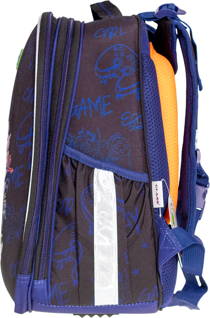 Рюкзак Class SchoolCase Mini Game 2 отделения 35х27х16 см Синий (8591662250602) - Фото 2 Рюкзак Class SchoolCase Mini Game 2 отделения 35х27х16 см Синий (8591662250602) - изображение 2