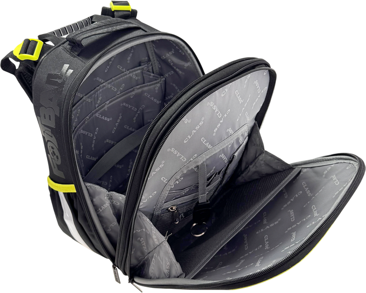 Рюкзак Class SchoolCase Mini Football 2 відділення 35х27х16 см Чорний (8591662250800) - зображення 6