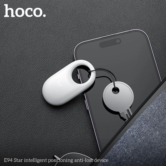 Трекер брелок HOCO E94 Star intelligent positioning anti-lost device 200mAh Obsidian Black (6942007645065) - изображение 5
