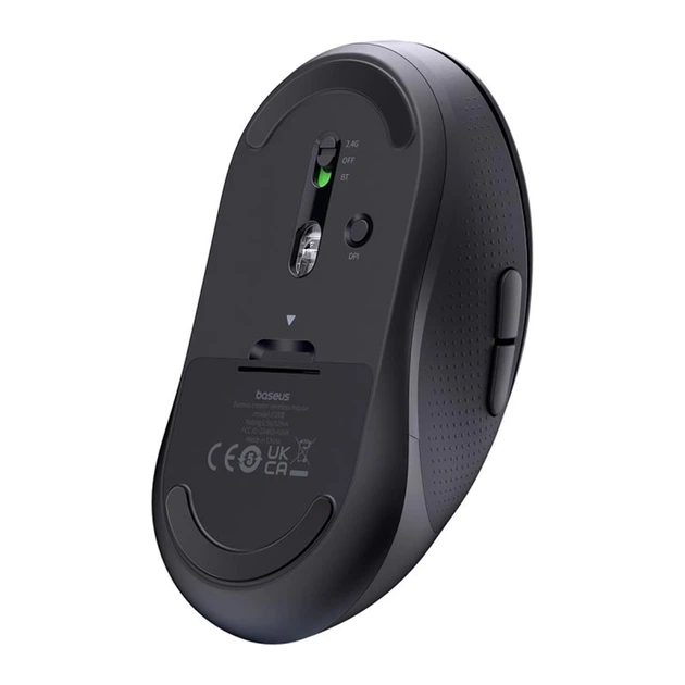 Миша Baseus F02 Ergonomic Wireless Mouse |2.4G/BT5.2| (without Battery) Колір black - изображение 5