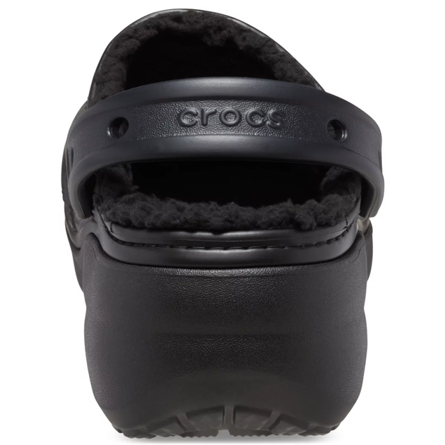 Жіночі крокси утеплені Чорні Crocs Classic Platform Lined Clog Black (42-43, чорний) - Фото 6 Жіночі крокси утеплені Чорні Crocs Classic Platform Lined Clog Black (42-43, чорний) - зображення 6