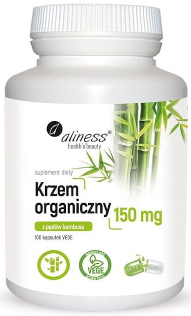 Suplement diety Aliness Krzem organiczny 150 mg 100 kapsułek (5903242580284) - obraz 1
