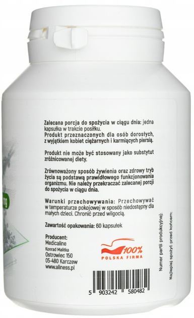 Suplement diety Aliness Nattokinase NSK-SD 100 mg 60 kapsułek (5903242580482) - obraz 2