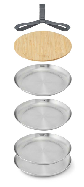 Zestaw talerzy Black+Blum stalowych 4 szt (5060089728467) - obraz 4