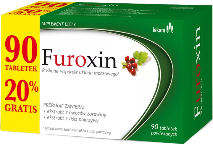 Харчова добавка Lekam Furoxin 90 пігулок (5906720537688) - зображення 1